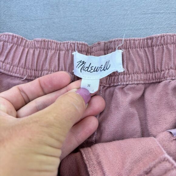 Madewell Women's High Rise Camp Shorts Faded Mauve Size Medium AJ524 - Picture 7 of 10